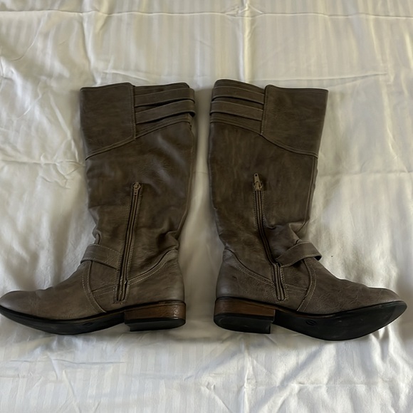JustFab Boots Women’s 7 Below the Knee Gray - Picture 3 of 6